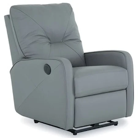 Contemporary Power Wallhugger with Center-Tufted Back